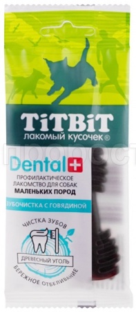 Дентал+зубочистка с творогом д/маленьких пород