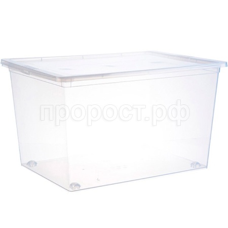 Контейнер д/хранения 50л прозрачный М2354 /5шт/М-пласт 