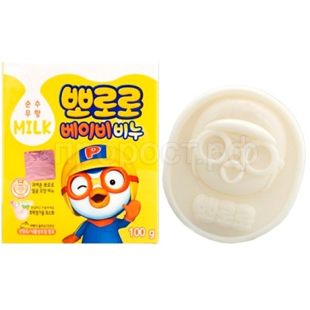 Мыло детское "Pororo" 100гр с козьим молоком и натуральными маслами