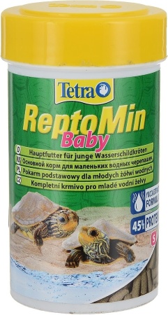 Корм для черепах Tetra ReptoMin Baby Sticks банка 100 мл палочки для молодых водяных черепах
