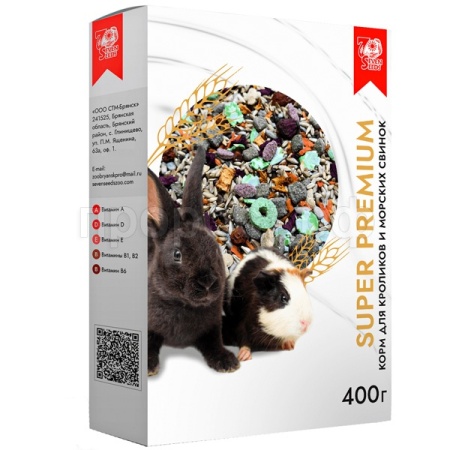 Грызуны SEVEN SEEDS SUPERPREMIUM д/кроликов и морских свинок 400г/12шт/S217
