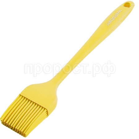 Кисточка из силикона 22×4см желтый BE-1506S /200шт/ Alpenkok 
