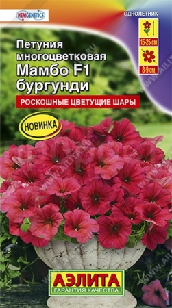 Петуния Мамбо F1 бургунди многоцветковая 7шт
