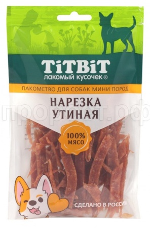 Лакомство С Нарезка утиная д/собак мини пород 70г м/у/20шт/024584