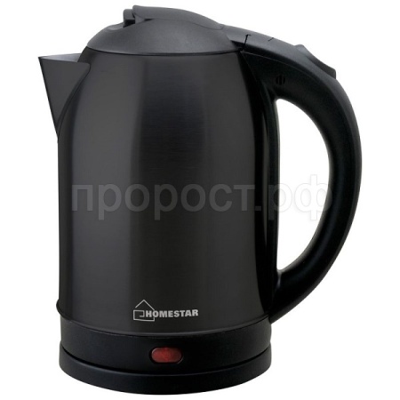 Чайник электр. 1,8л Homestar стальной, черный HS-1009
