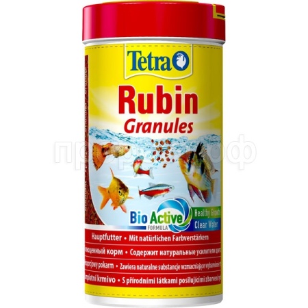 Корм для рыб Tetra Rubin Granules банка 250 мл гранулы для усиления  насыщенности окраса рыб
