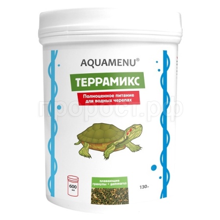 Корм для черепах Террамикс в банке 600мл(130гр)