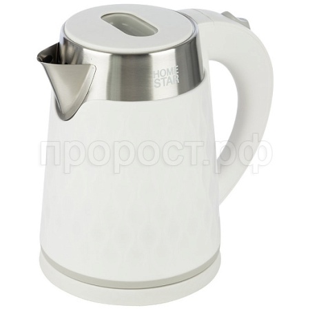 Чайник электр. 1,7л HOMESTAR двойной корпус пластик белый HS-1021/12шт/102760